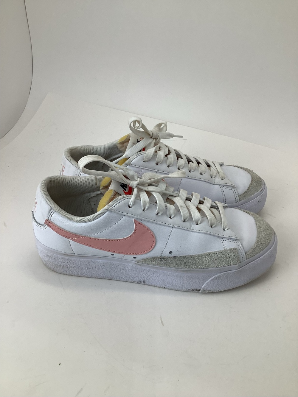 Nike Women’s Blazer Low-Top Platform Sneakers with Pink Swoosh